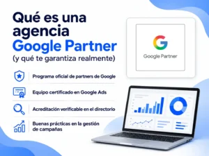 Infografía: qué es una agencia Google Partner y qué acredita la insignia oficial de Google